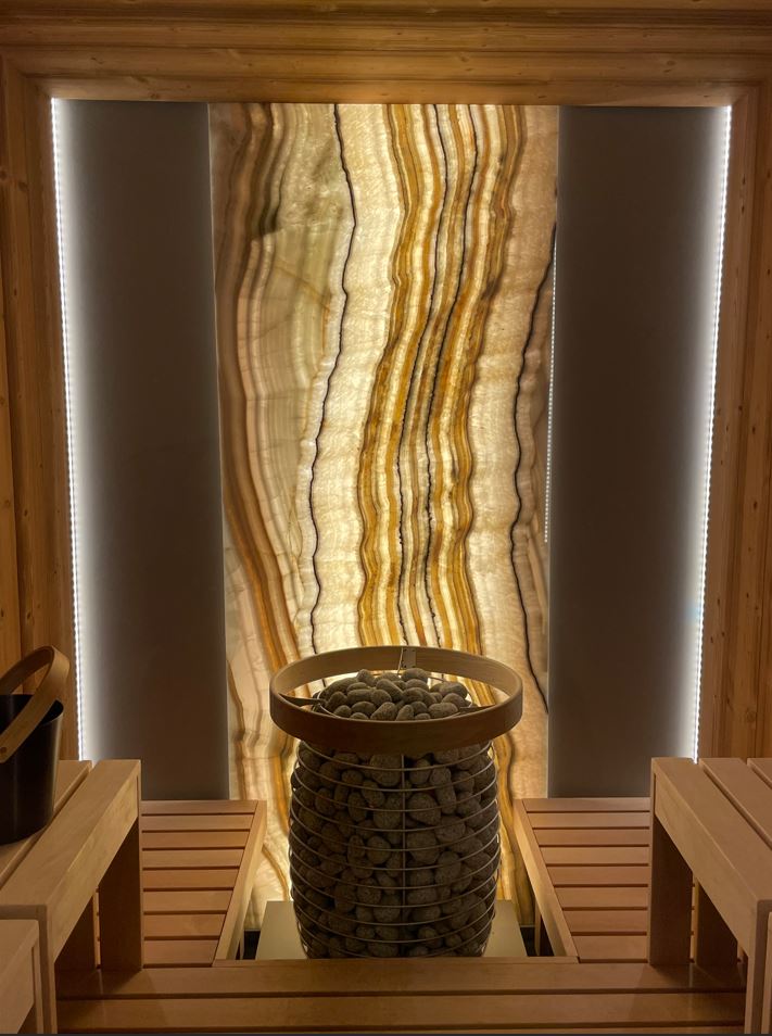 Premium sauna heater with stones