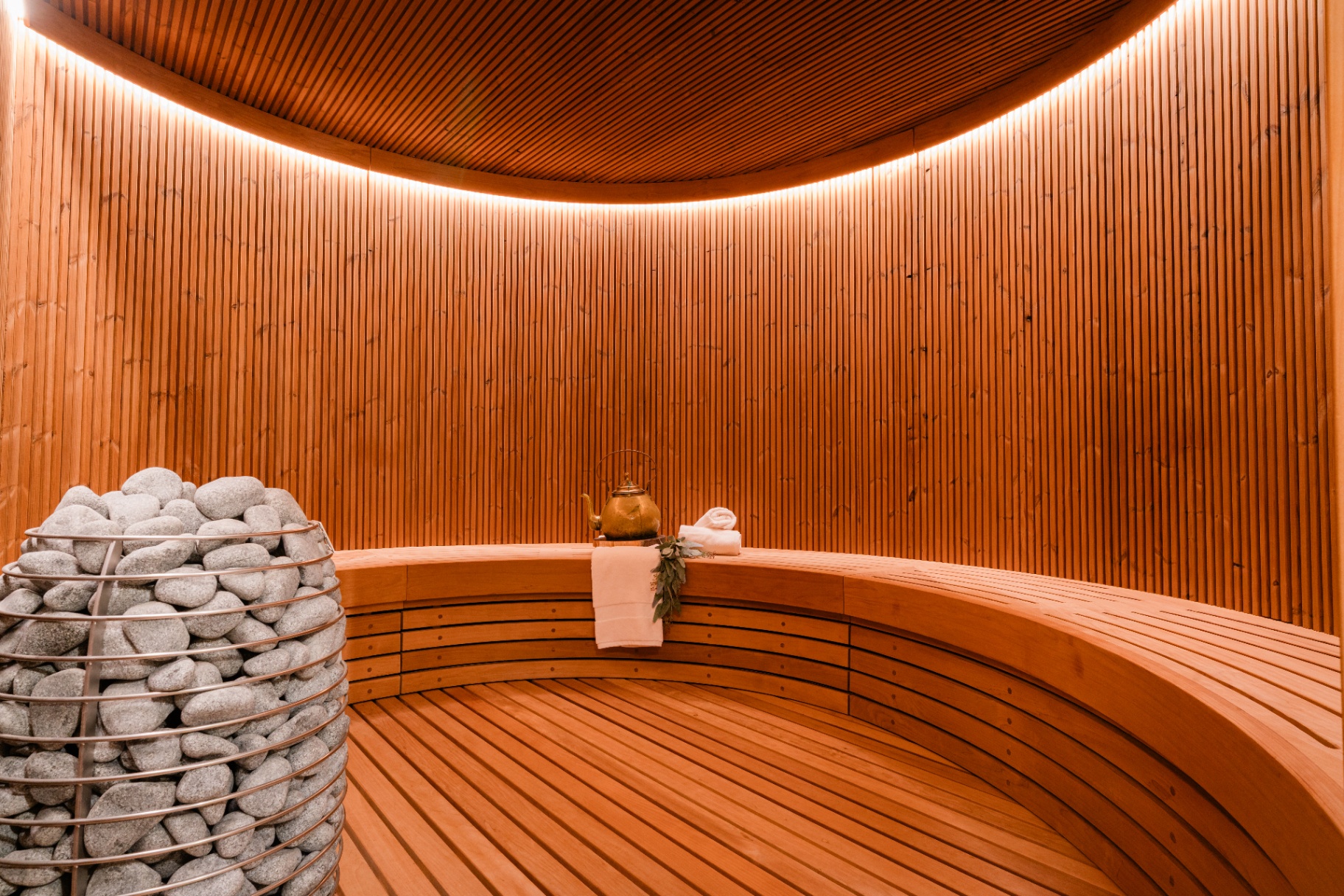 Custom indoor sauna
